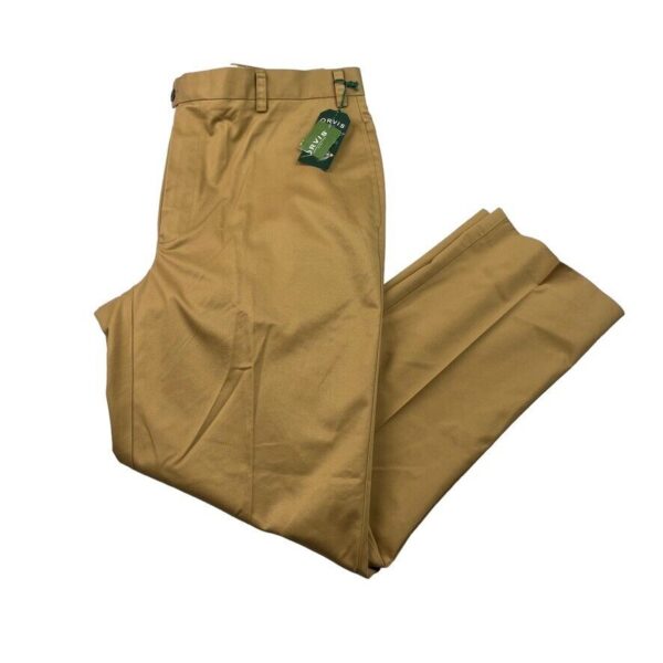 NEW Orvis Mens Wrinkle-Free Luxury Cotton Twill Chino Pants Khaki Tan 38x30